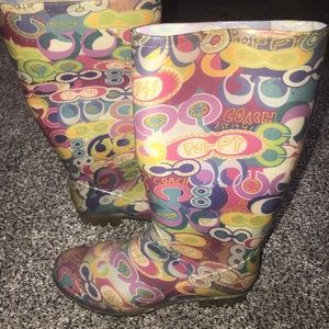 Coach Knee High Rainboots